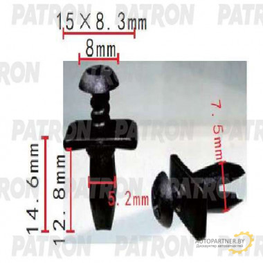 Клипса пластмассовая PATRON  / P37-1647