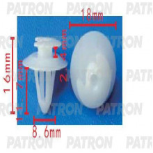Клипса пластмассовая PATRON  / P37-1653