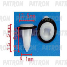 Клипса пластмассовая PATRON BMW / P37-1657
