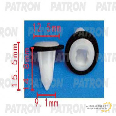 Клипса пластмассовая PATRON BMW / P37-1657