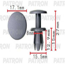 Клипса пластмассовая PATRON  / P37-1663