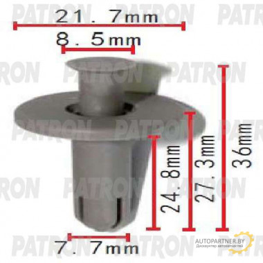 Клипса пластмассовая PATRON Mazda / P37-1673