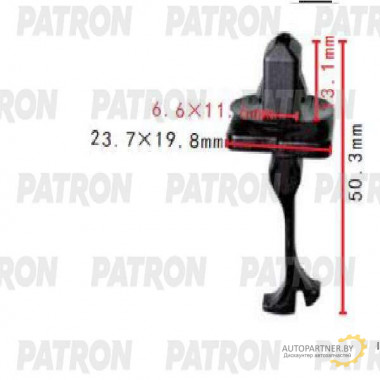Клипса пластмассовая PATRON Lexus,Toyota / P37-1674