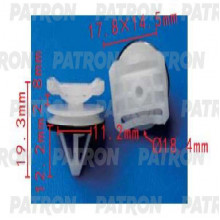 Клипса пластмассовая PATRON MAZDA / P37-1678