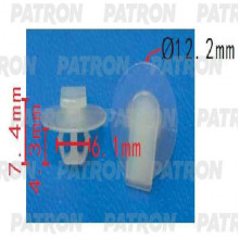 Клипса пластмассовая PATRON Acura,Honda / P37-1679