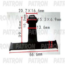 Клипса пластмассовая PATRON  / P37-1683
