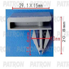 Клипса пластмассовая PATRON Chevrolet,GM / P37-1686