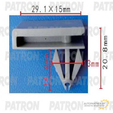 Клипса пластмассовая PATRON Chevrolet,GM / P37-1686