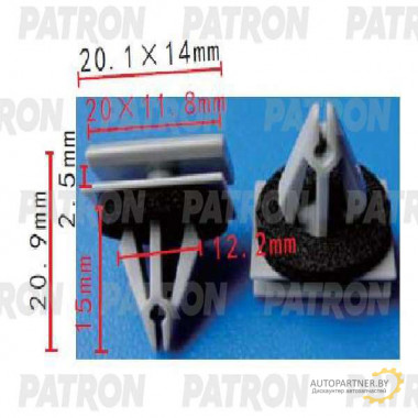 Клипса пластмассовая PATRON Chevrolet,GM / P37-1687