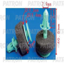 Клипса пластмассовая PATRON GM / P37-1698