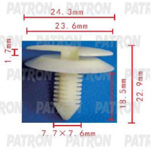 Клипса пластмассовая PATRON Chevrolet, Chrysler, Daewoo, Ford, GM, Opel / P37-1703