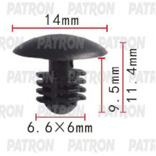 Клипса пластмассовая PATRON Ford / P37-1705
