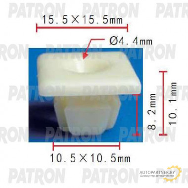 Клипса пластмассовая PATRON GM / P37-1707