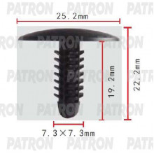 Клипса пластмассовая PATRON Chrysler / P37-1708