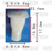 Клипса пластмассовая PATRON MITSUBISHI / P37-1714