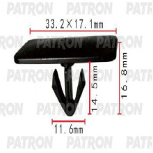 Клипса пластмассовая PATRON Chevrolet, GM / P37-1720