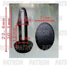 Клипса пластмассовая PATRON Acura, Honda, Lexus, Toyota / P37-1727