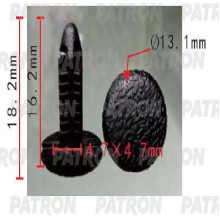 Клипса пластмассовая PATRON Acura, Honda,Mitsubishi / P37-1734