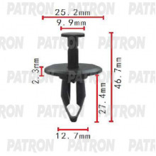 Клипса пластмассовая PATRON GM / P37-1737