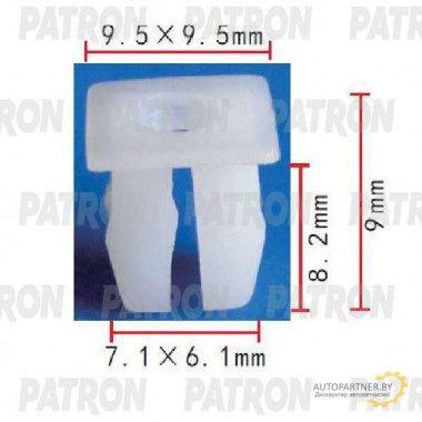 Клипса пластмассовая PATRON GM / P37-1741