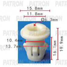 Клипса пластмассовая PATRON GM / P37-1746