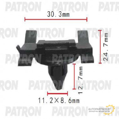 Клипса пластмассовая PATRON Lexus, Toyota / P37-1747
