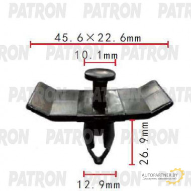 Клипса пластмассовая PATRON Chrysler, Dodge / P37-1748
