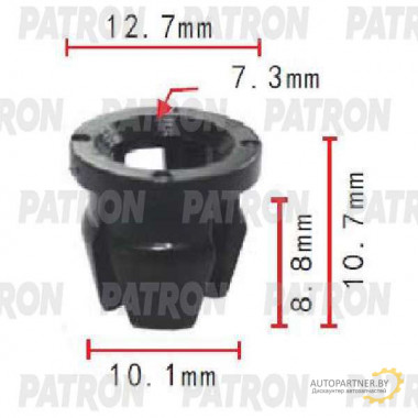 Клипса пластмассовая PATRON Ford, Lexus,Toyota / P37-1751