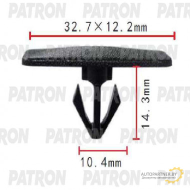 Клипса пластмассовая PATRON Chevrolet, GM / P37-1759