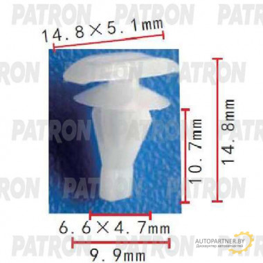 Клипса пластмассовая PATRON Toyota / P37-1763