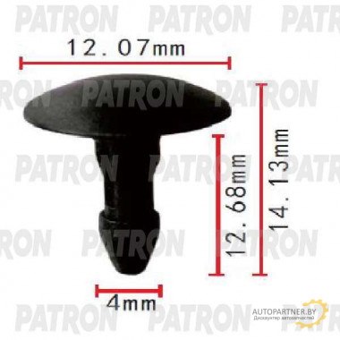 Клипса пластмассовая PATRON Acura,Honda / P37-1777