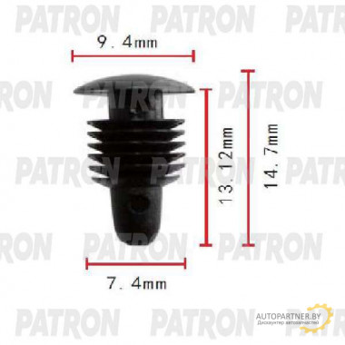 Клипса пластмассовая PATRON GM / P37-1783