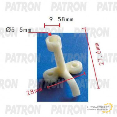Клипса пластмассовая PATRON GM / P37-1784
