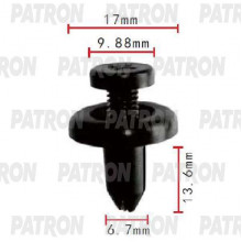 Клипса пластмассовая PATRON Acura,Honda / P37-1787
