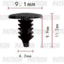Клипса пластмассовая PATRON Chevrolet, GM, 4mm / P37-1788