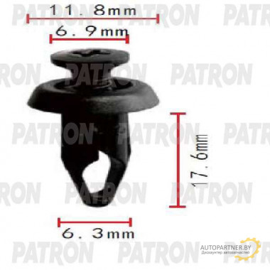 Клипса пластмассовая PATRON GM / P37-1791