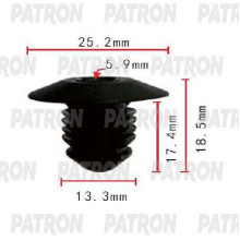 Клипса пластмассовая PATRON GM / P37-1795