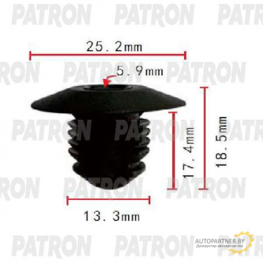 Клипса пластмассовая PATRON GM / P37-1795