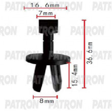 Клипса пластмассовая PATRON GM / P37-1797