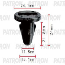 Клипса пластмассовая PATRON Mitsubishi / P37-1798