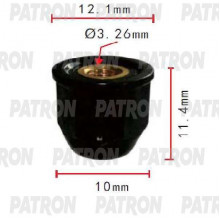 Клипса пластмассовая PATRON Acura,Honda / P37-1799