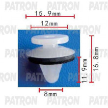 Клипса пластмассовая PATRON Mitsubishi / P37-1802