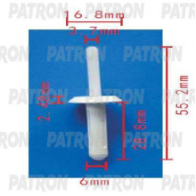 Клипса пластмассовая PATRON GM / P37-1804
