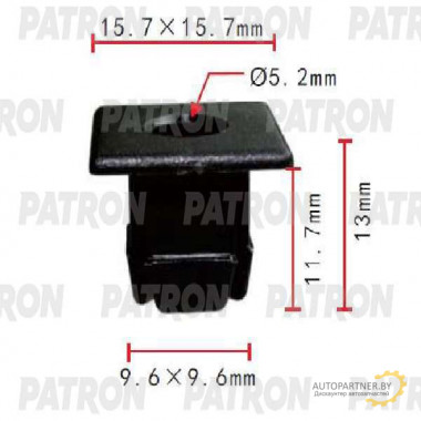 Клипса пластмассовая PATRON Chrysler / P37-1824