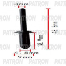 Клипса пластмассовая PATRON GM / P37-1825