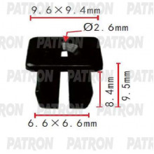 Клипса пластмассовая PATRON GM / P37-1828