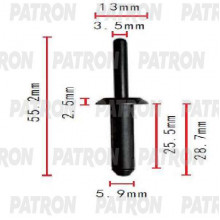Клипса пластмассовая PATRON GM / P37-1829