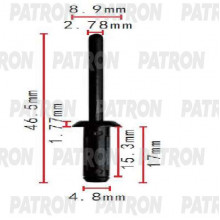 Клипса пластмассовая PATRON Chrysler, GM / P37-1830