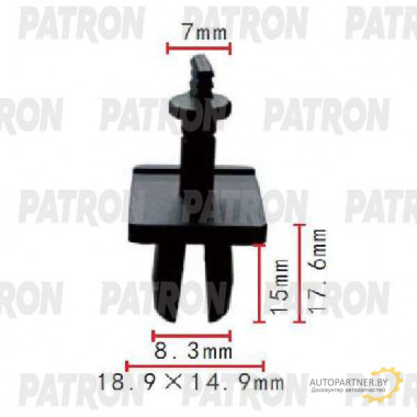 Клипса пластмассовая PATRON GM / P37-1831