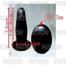 Клипса пластмассовая PATRON MAZDA ,NISSAN ,Mitsubishi / P37-1840